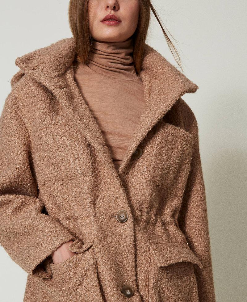 Scee by twin set Cappotto parka in panno arricciato 2025
