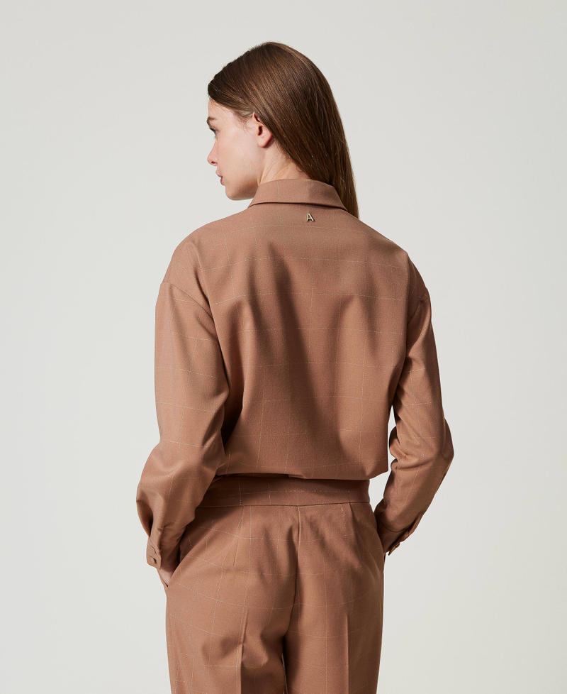 Scee by twin set Camicia check con lurex Vendita