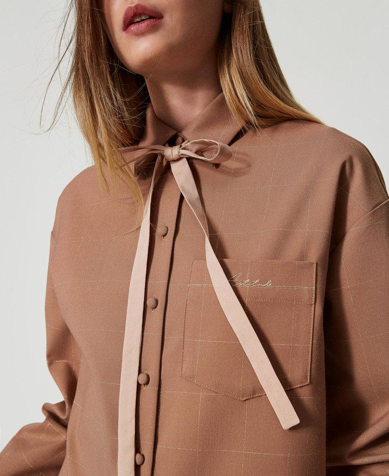 Scee by twin set Camicia check con lurex Vendita