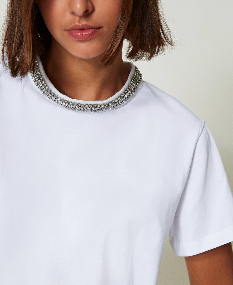 Scee by twin set T-shirt con ricamo a mano Qualità Garantita