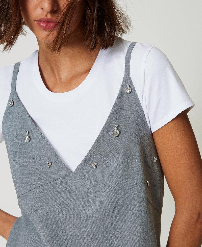 Scee by twin set Abito corto con ricami e T-shirt Acquista Ora