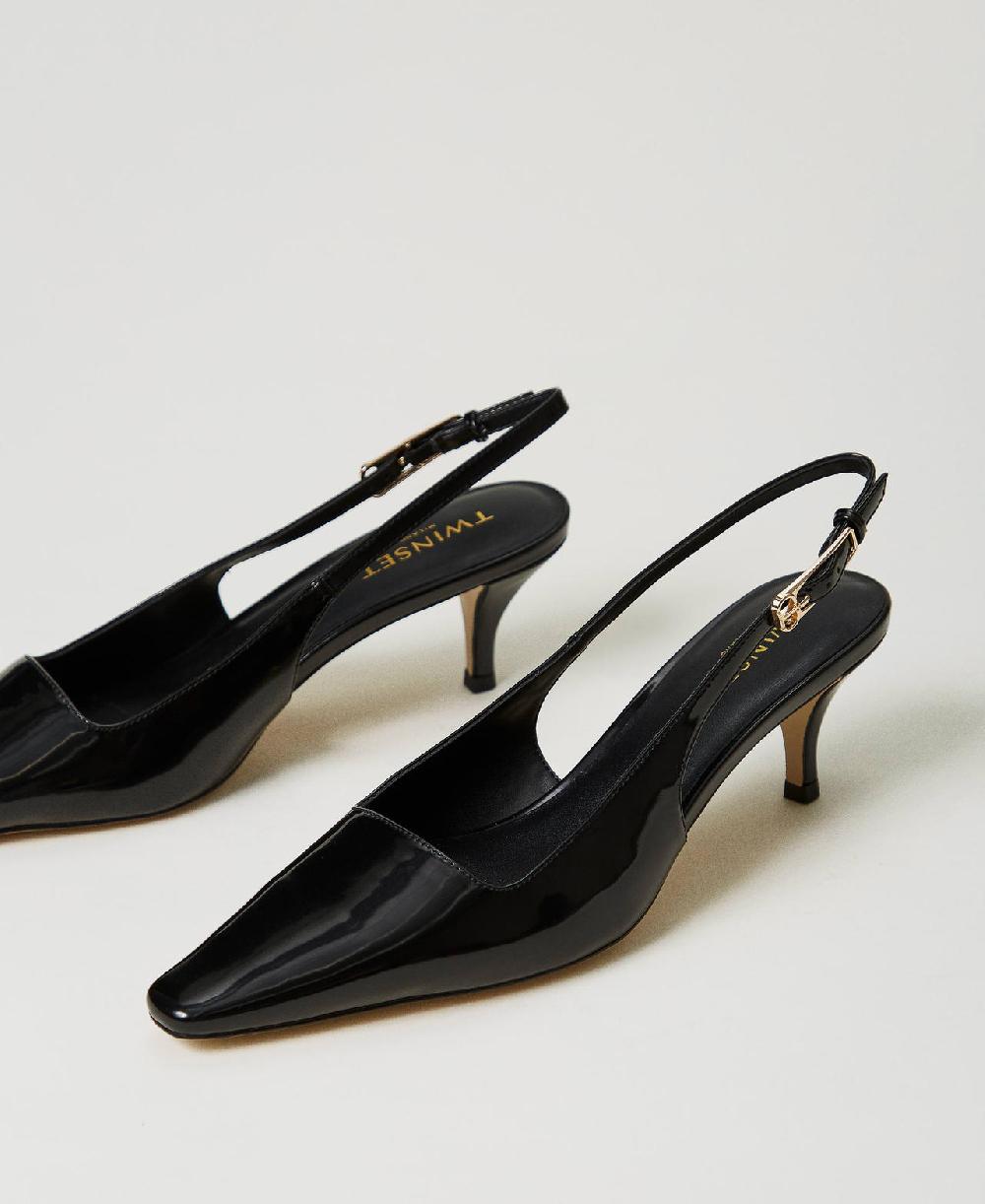 Scee by twin set Décolleté sling back in vernice In Vendita