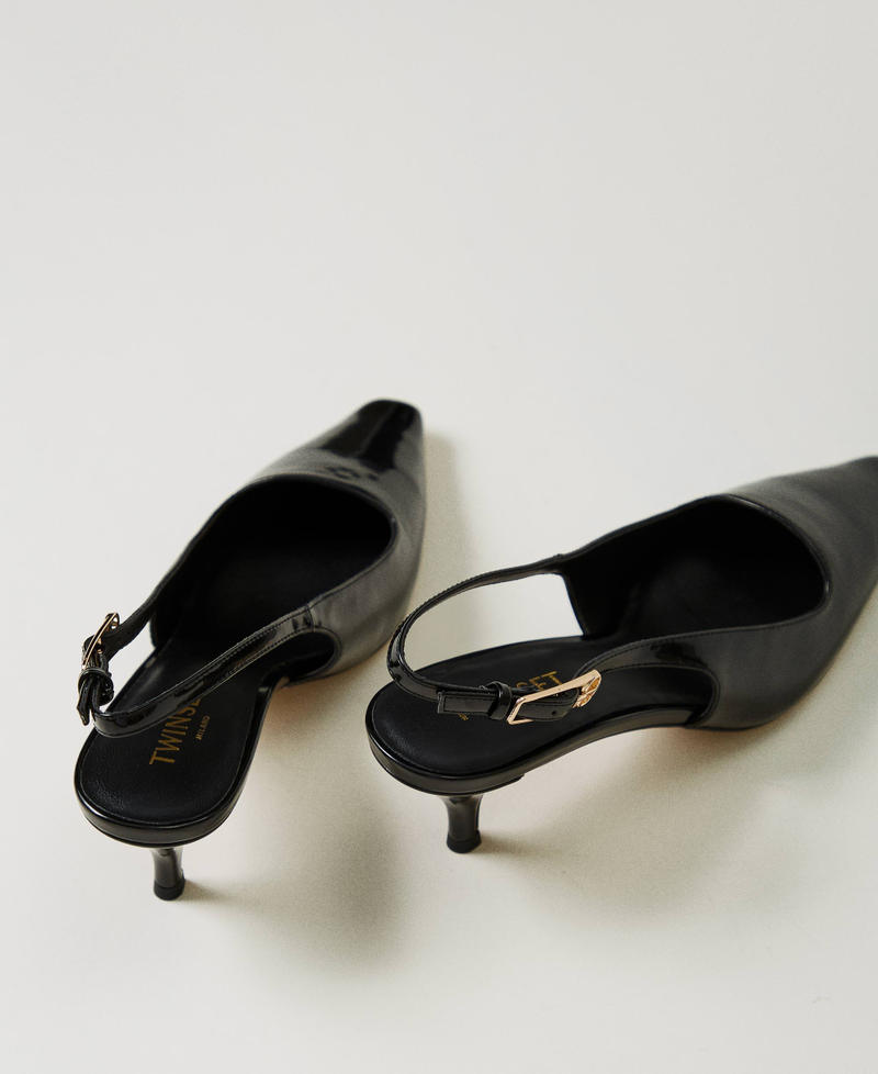 Scee by twin set Décolleté sling back in vernice In Vendita
