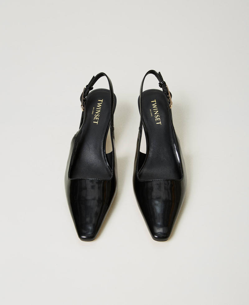 Scee by twin set Décolleté sling back in vernice In Vendita