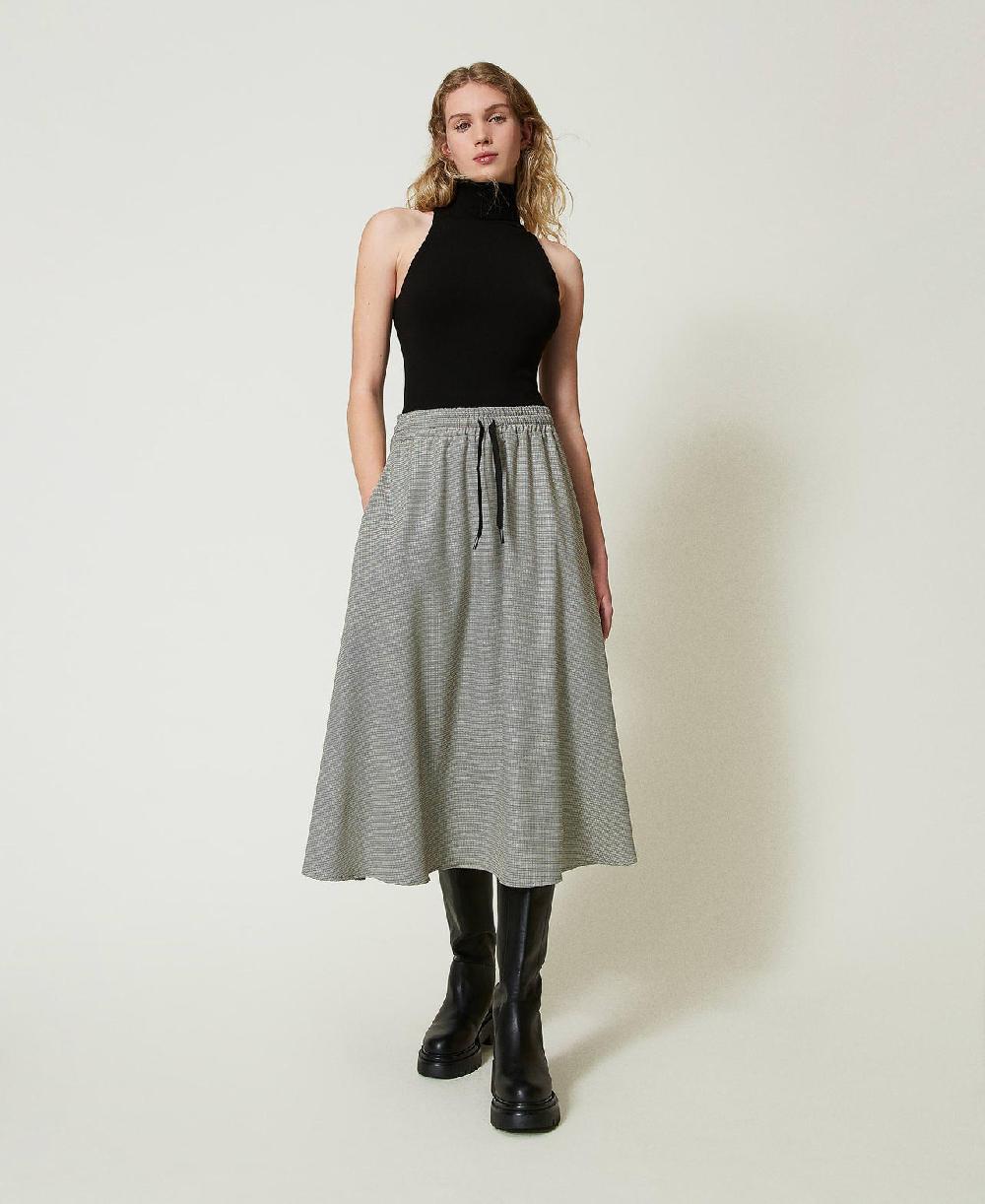 Scee by twin set Top halter fitted in maglia Saldi Di Fabbrica