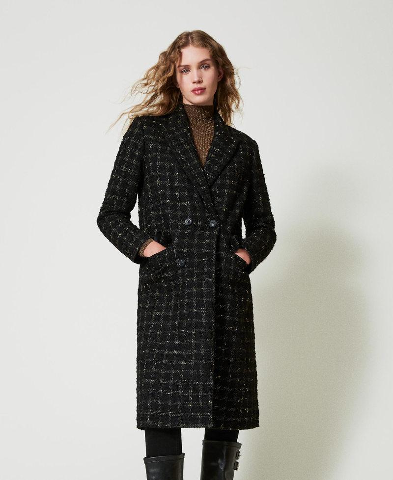 Scee by twin set Cappotto bouclé a disegno check Negozio