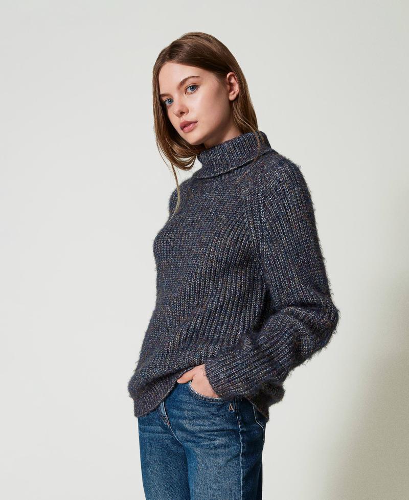 Scee by twin set Maglia in filato multicolor con lurex In Saldo