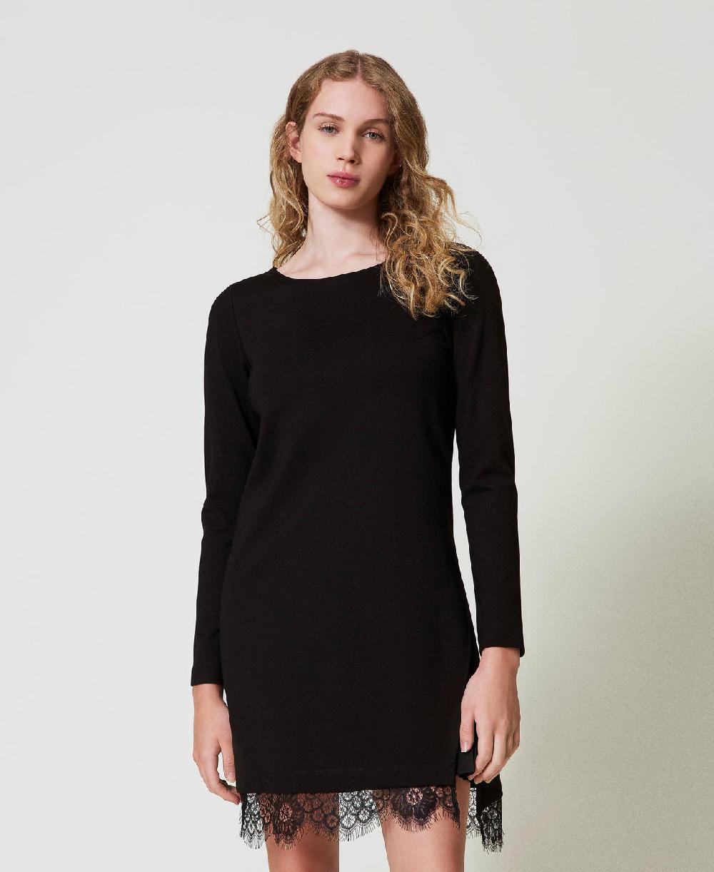 Scee by twin set Abito corto con pizzo Italy