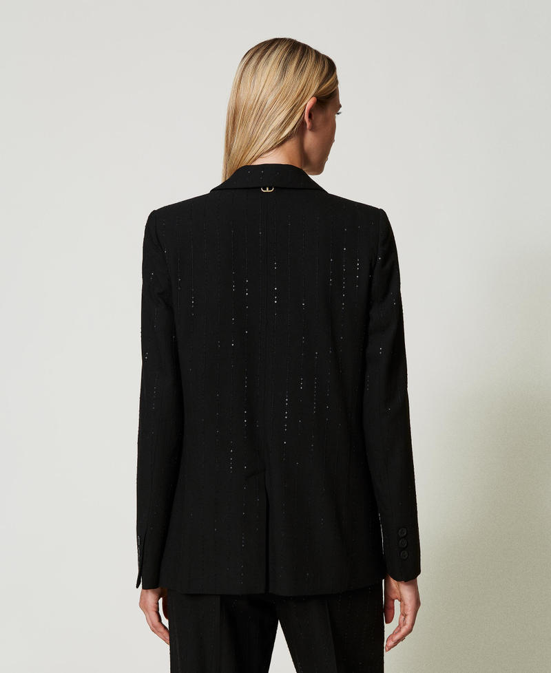 Scee by twin set Giacca blazer in panno con paillettes Pezzi Unici