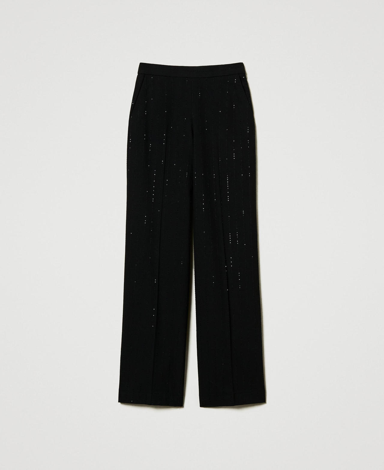Scee by twin set Pantaloni in panno con paillettes Soddisfazione Garantita