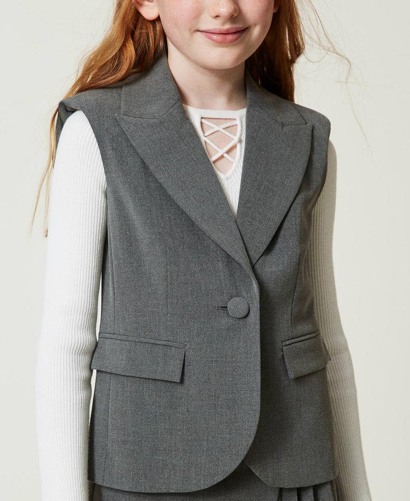 Scee by twin set Gilet monopetto in flanella Qualità Garantita