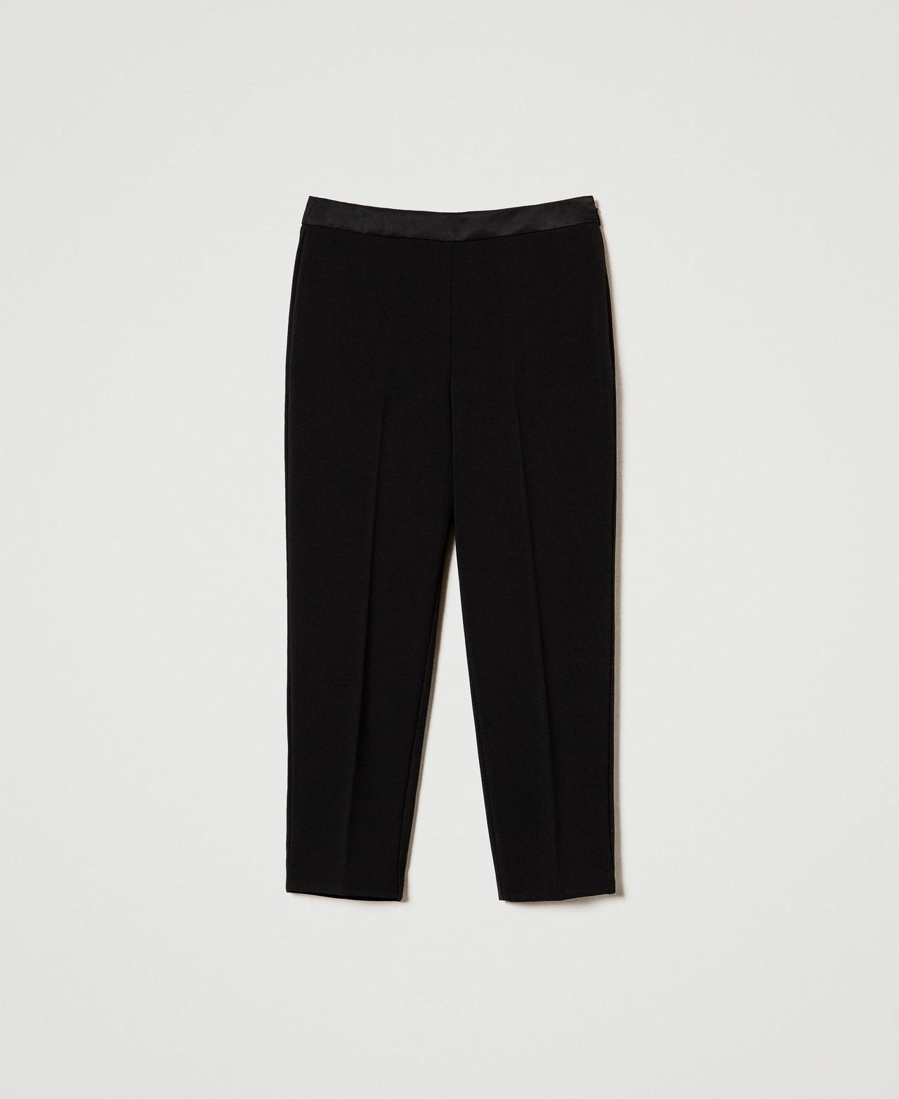 Scee by twin set Pantaloni a sigaretta in flanella Novità