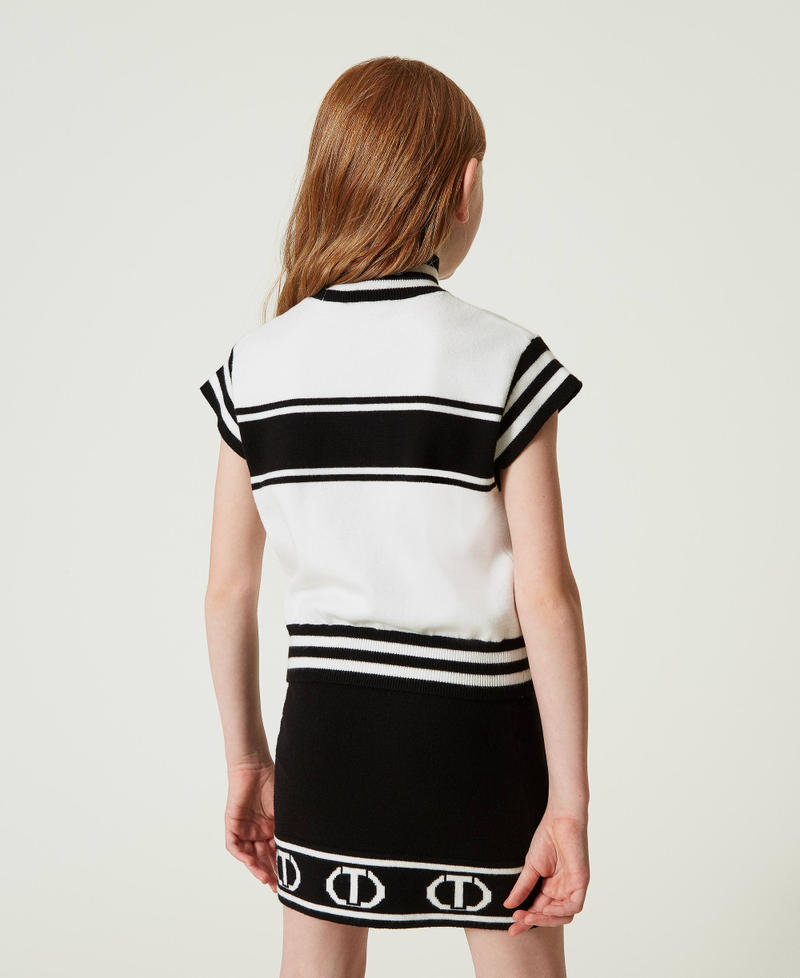 Scee by twin set Maglia lupetto con Oval T jacquard Presa