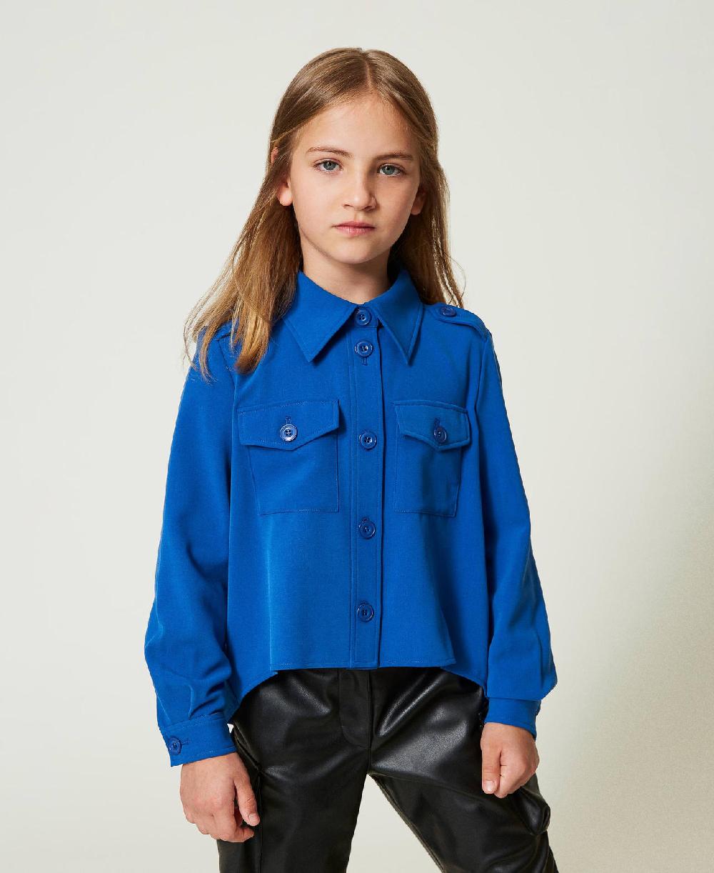 Scee by twin set Giacca overshirt in flanella Saldi