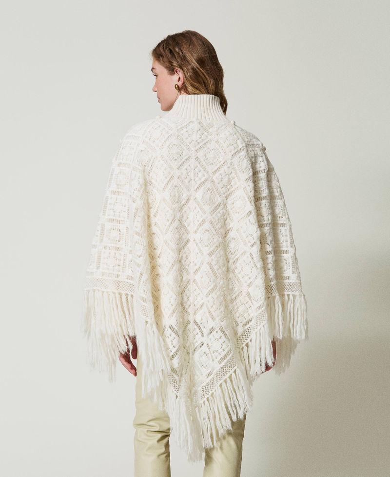 Scee by twin set Maxi maglia in misto lana con stola In Saldo