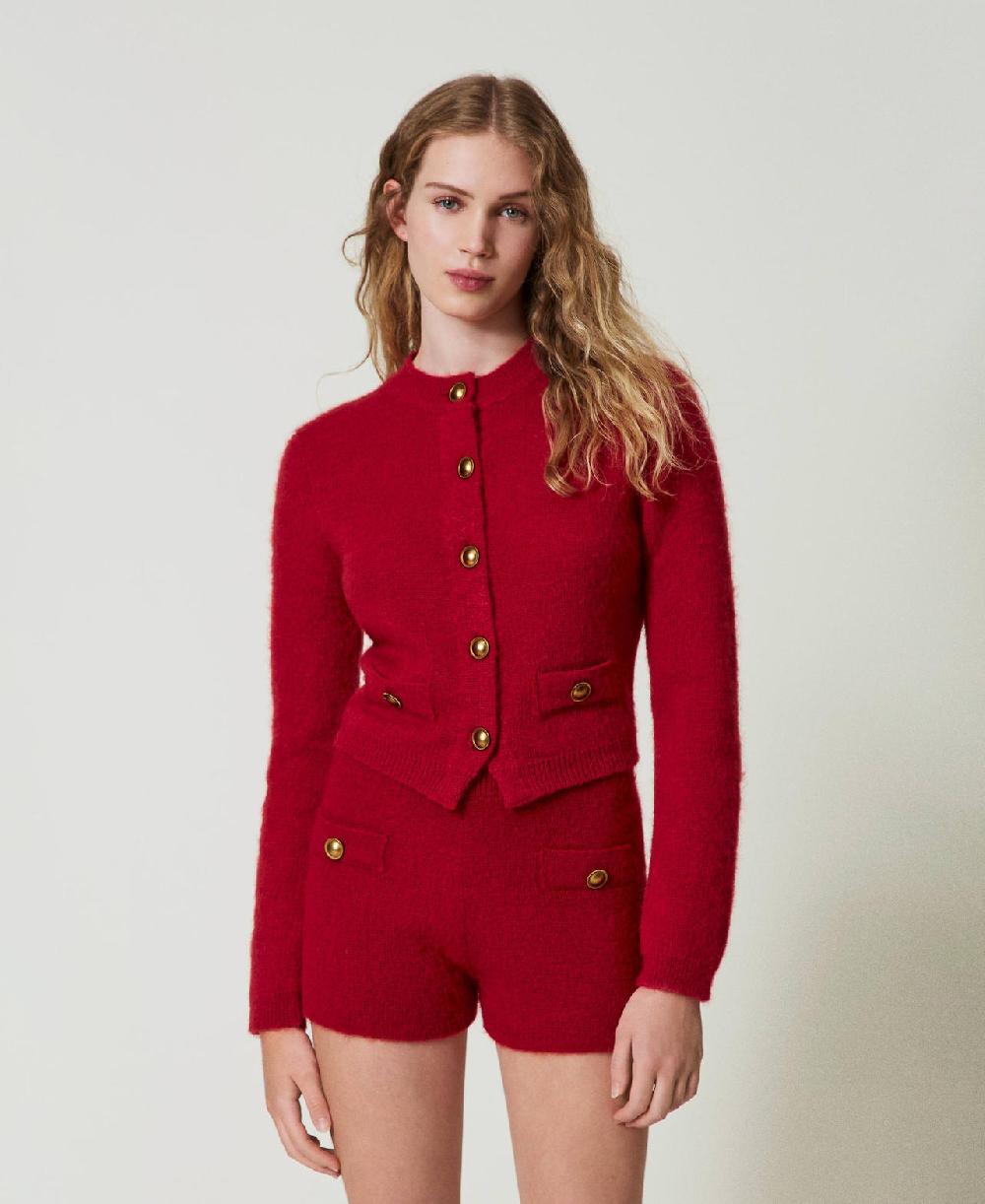 Scee by twin set Cardigan 'Anne' in misto mohair Italy