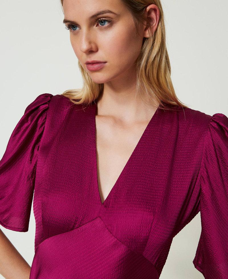 Scee by twin set Abito lungo in raso martellato Negozi Online