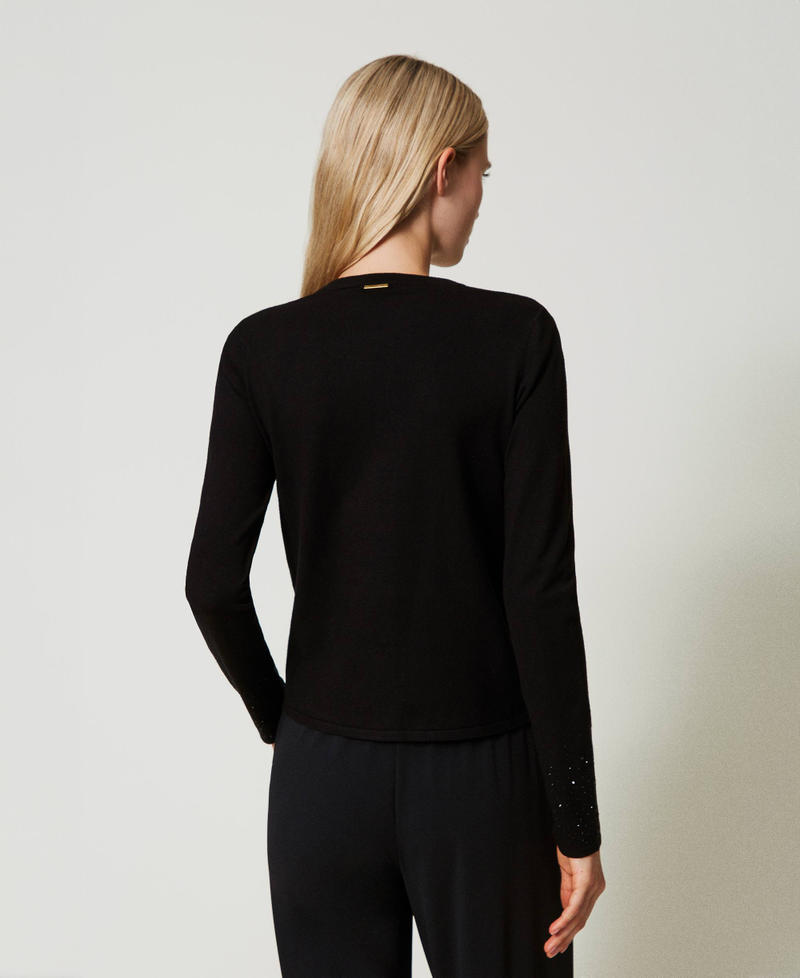 Scee by twin set Cardigan con strass in dégradé Fino Al -60%