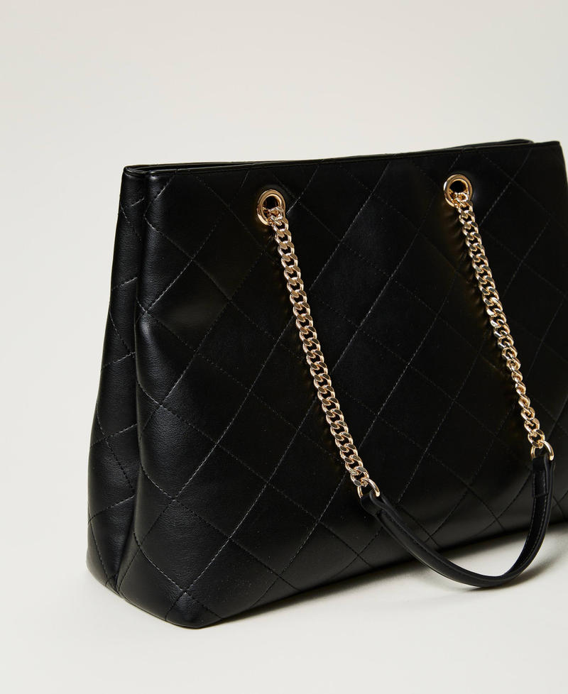 Scee by twin set Borsa shopper con chiusura Oval T Sconto