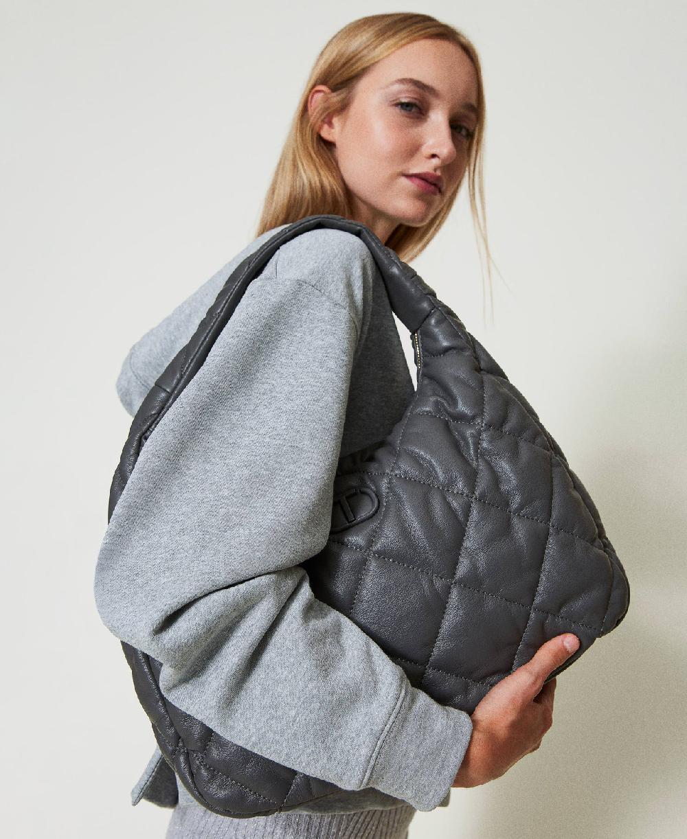 Scee by twin set Borsa hobo grande quilted imbottita