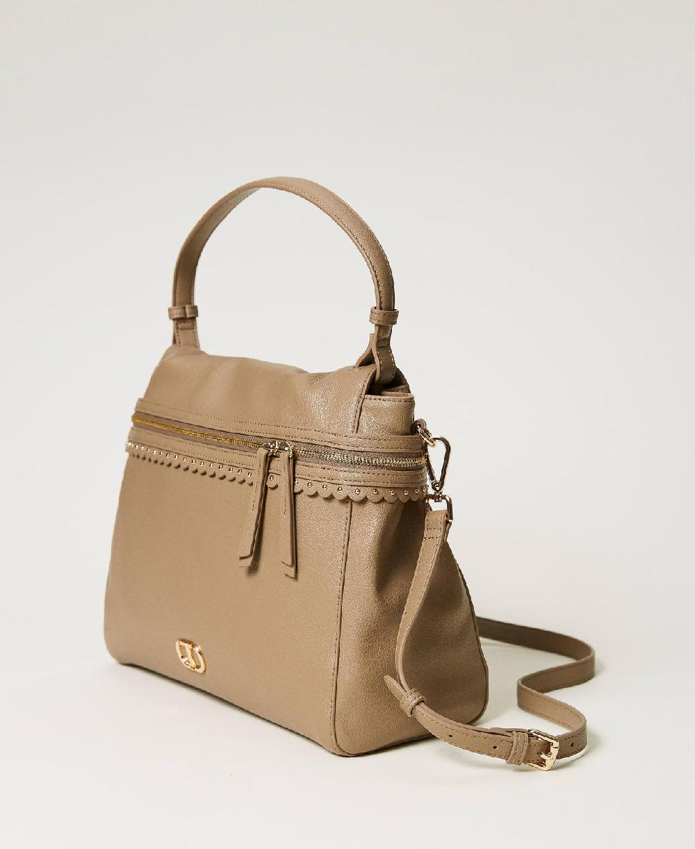 Scee by twin set Borsa top handle ‘Cécile’ grande Vendita Calda