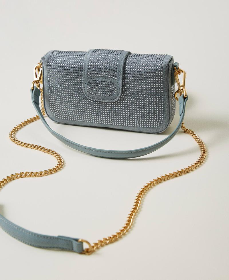 Scee by twin set Borsa a tracolla 'Amie' piccola con strass Vendita Economica
