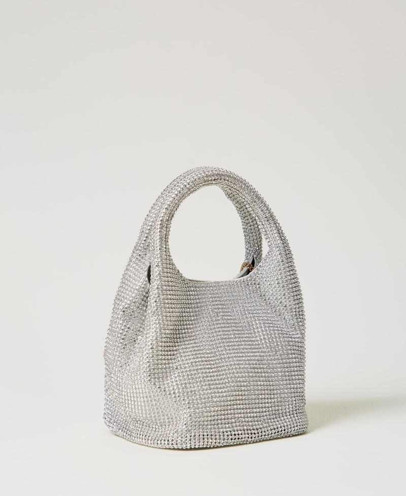 Scee by twin set Borsa 'Rendez-Vous' in strass e charm Oval T Nuova