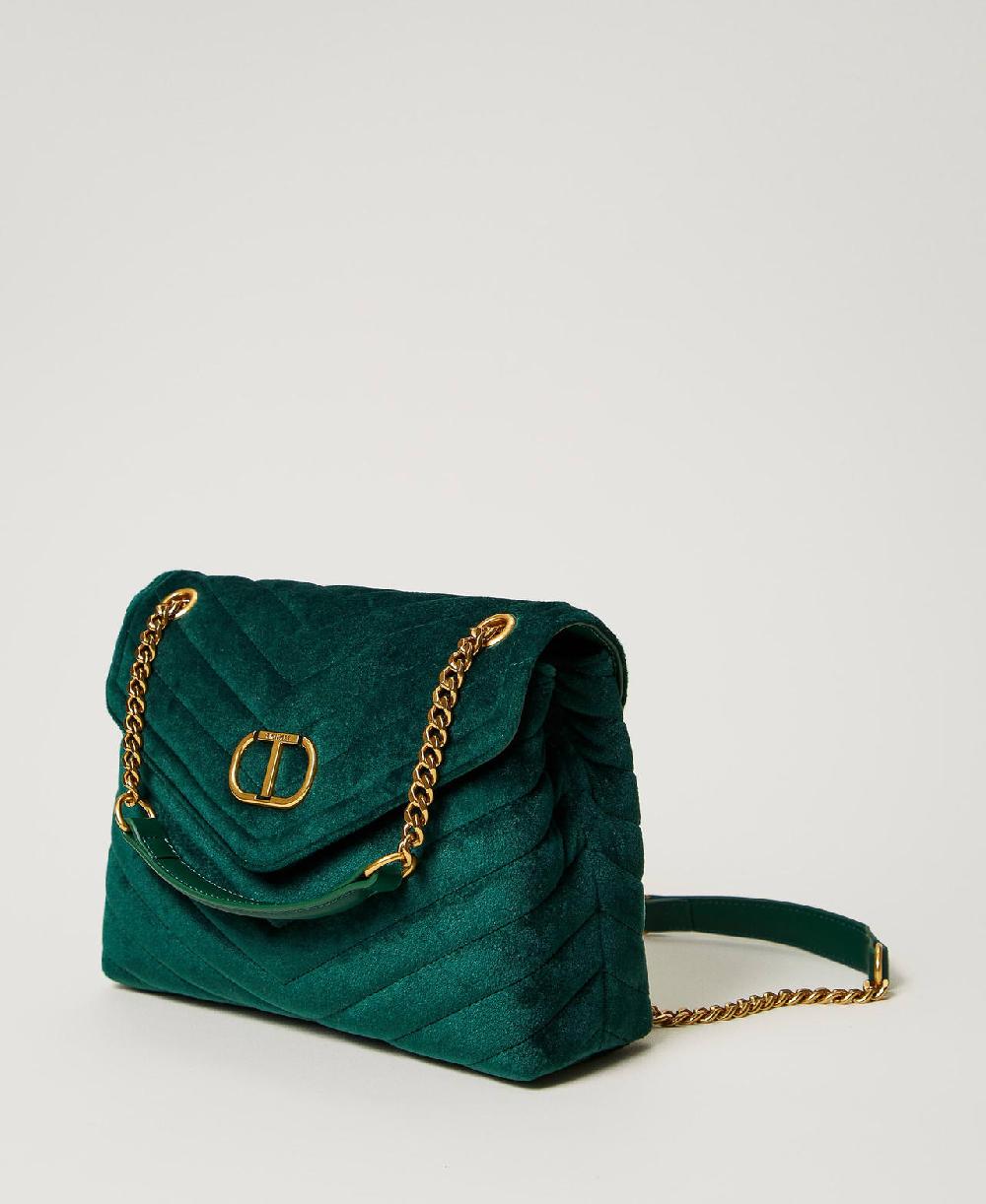 Scee by twin set Borsa a tracolla 'Dreamy' media in velluto Moda