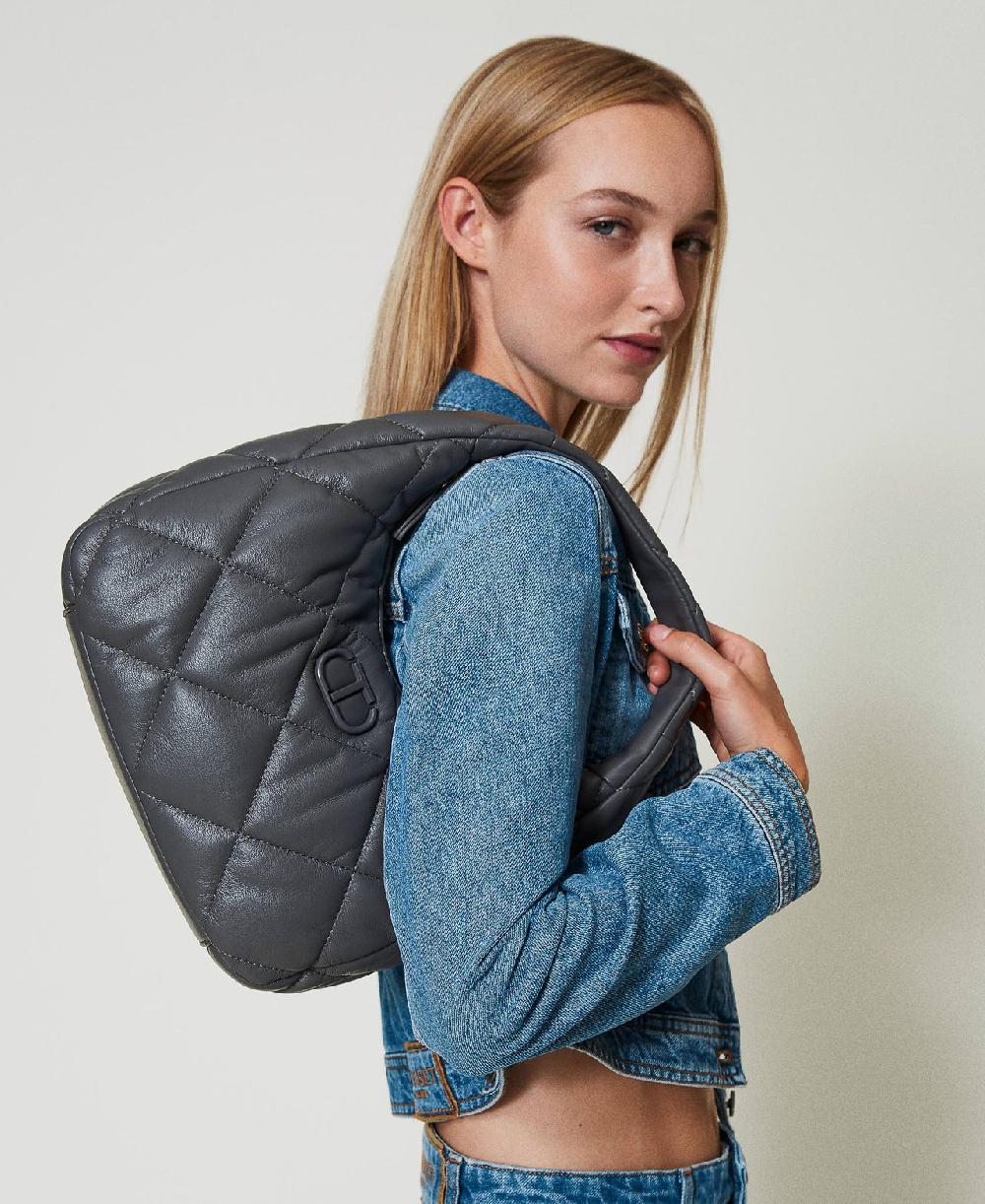 Scee by twin set Borsa hobo media quilted imbottita 2025