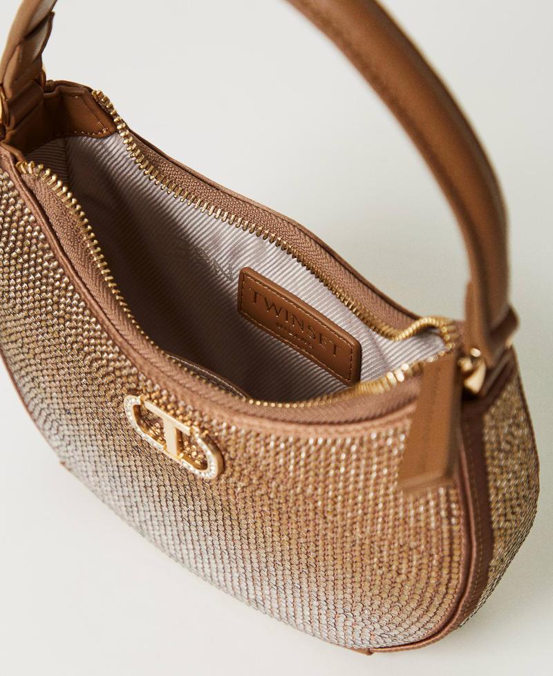 Scee by twin set Borsa hobo ‘Moon’ con strass Italy