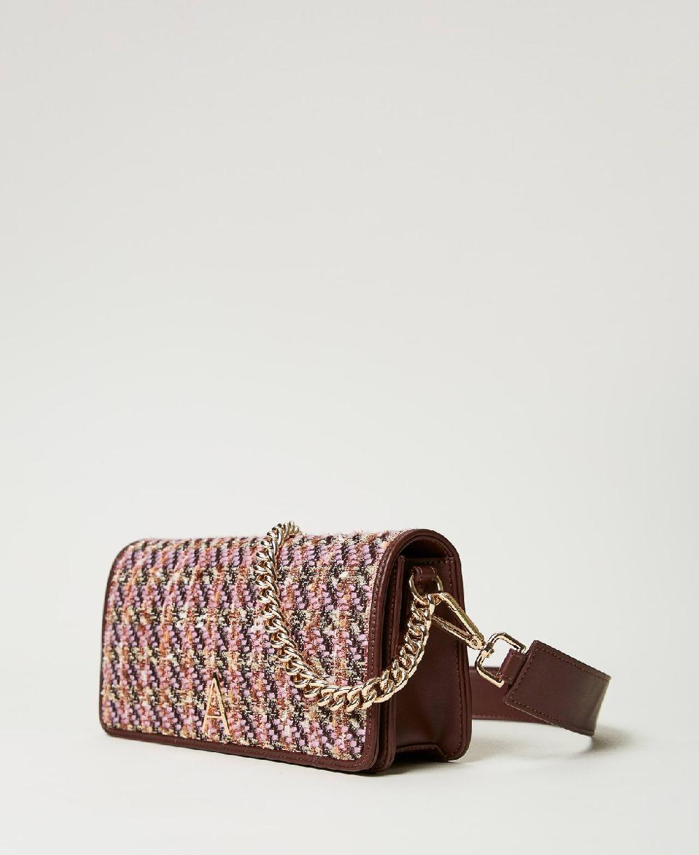 Scee by twin set Borsa a tracolla con bouclé multicolor Nuovo