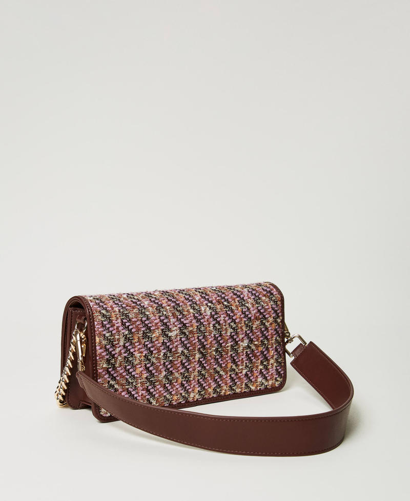 Scee by twin set Borsa a tracolla con bouclé multicolor Nuovo