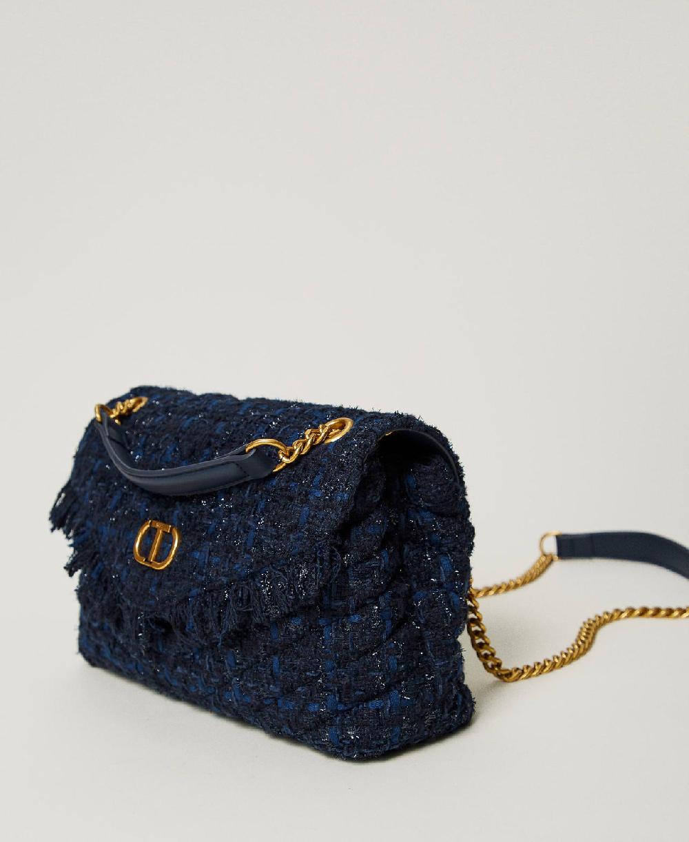 Scee by twin set Borsa a tracolla 'Dreamy' media in tweed Qualità
