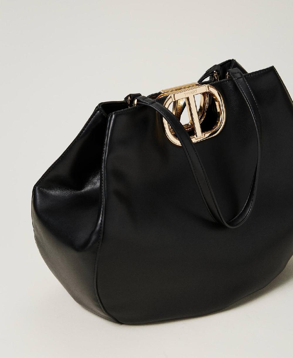 Scee by twin set Borsa shopper 'Lila' con manico Oval T Spedizione Gratuita