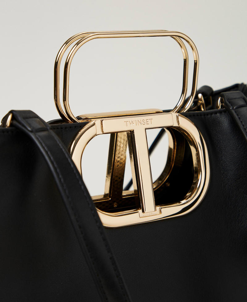 Scee by twin set Borsa shopper 'Lila' con manico Oval T Spedizione Gratuita