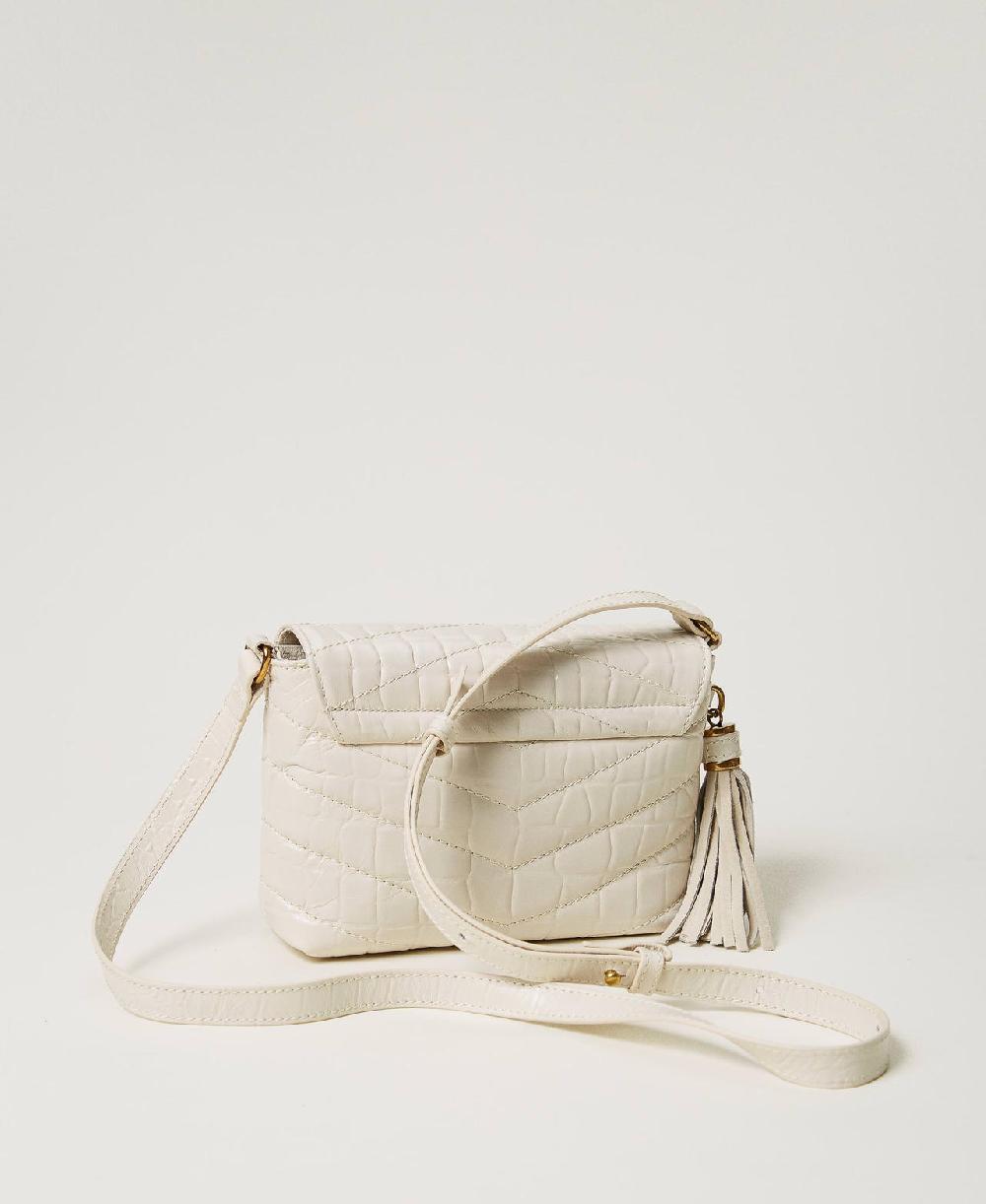 Scee by twin set Borsa a tracolla 'Dreamy' piccola in pelle stampa cocco Acquista Ora
