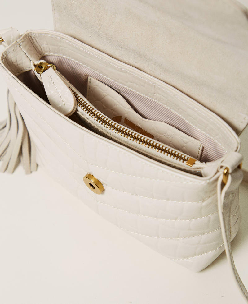 Scee by twin set Borsa a tracolla 'Dreamy' piccola in pelle stampa cocco Acquista Ora