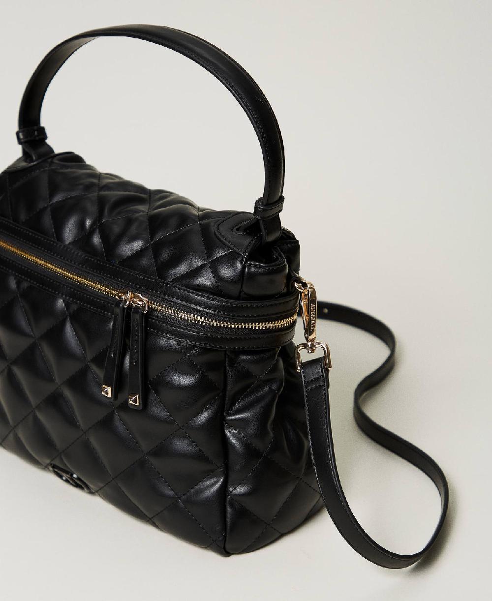 Scee by twin set Borsa top handle ‘Cécile’ grande trapuntata Promozione Limitata