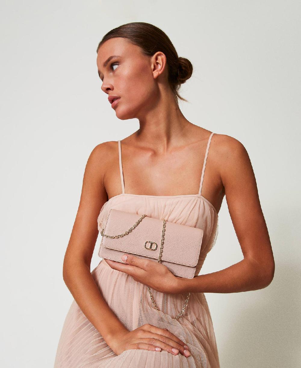 Scee by twin set Mini borsa a tracolla con Oval T