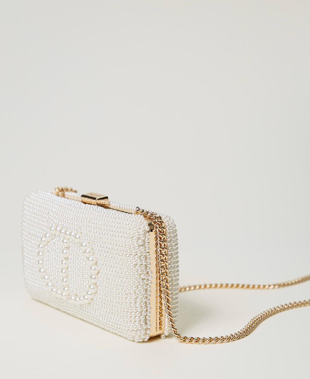 Scee by twin set Clutch con perle e Oval T Shopping Online
