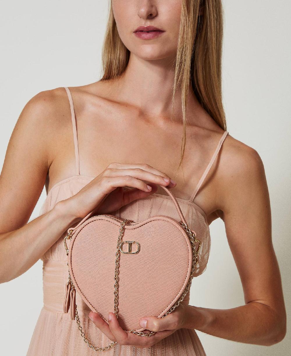 Scee by twin set Borsa a tracolla a cuore 'Mon Amour'
