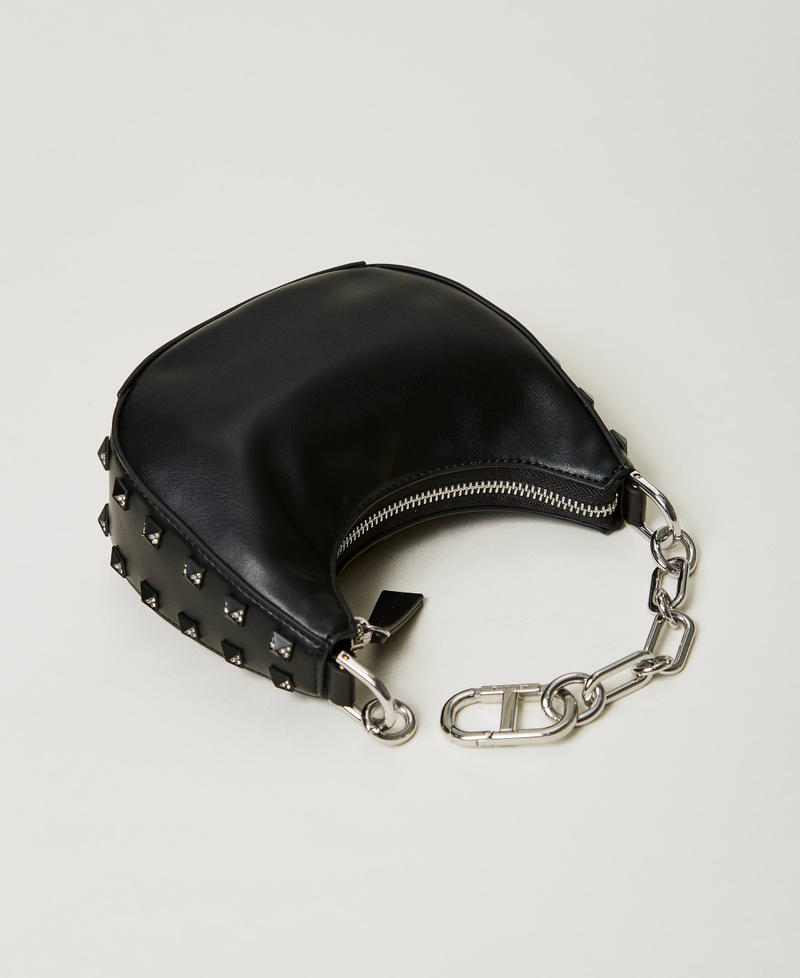 Scee by twin set Borsa ‘Mini Croissant’ con borchie Online
