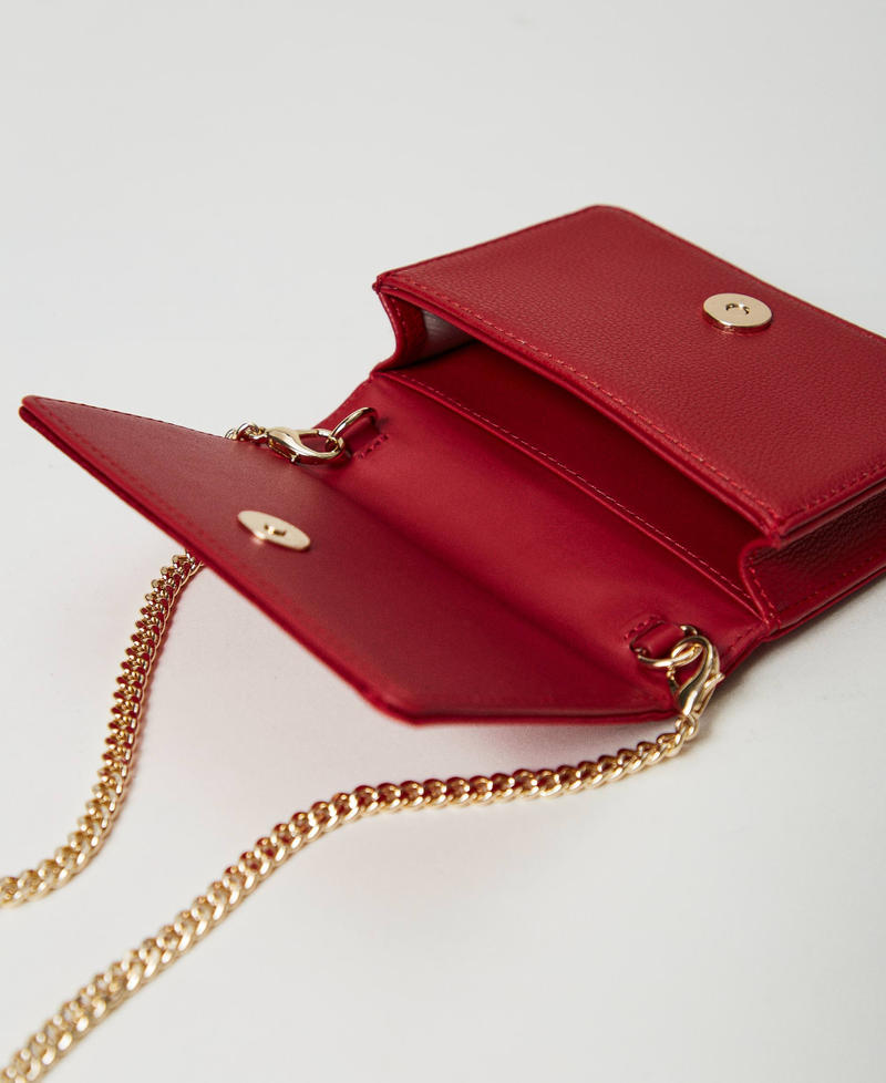 Scee by twin set Mini borsa a tracolla in raso con strass Saldi