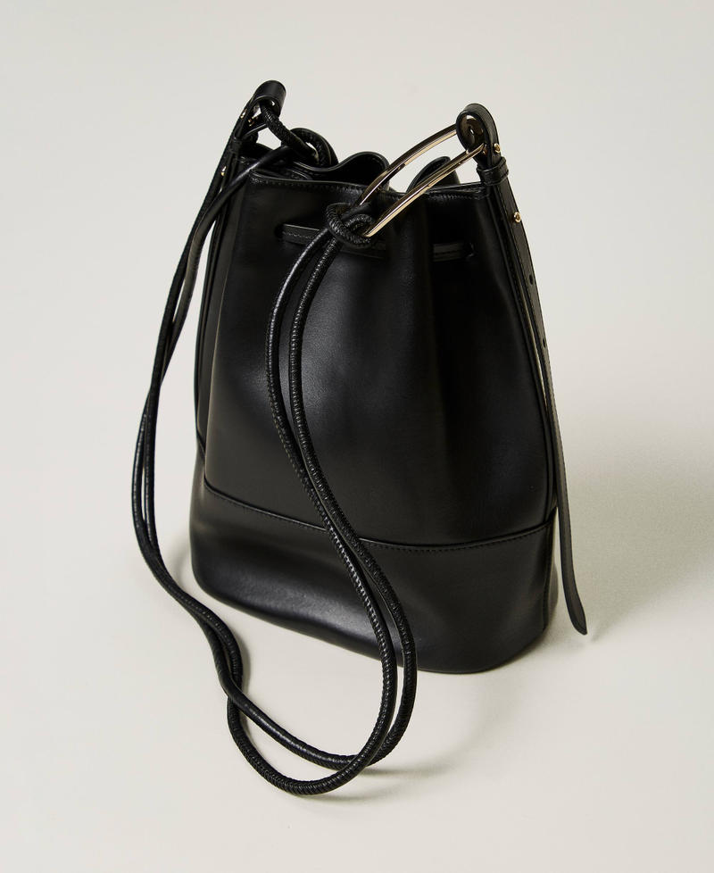 Scee by twin set Borsa a secchiello 'Jane' in pelle Vendita Calda