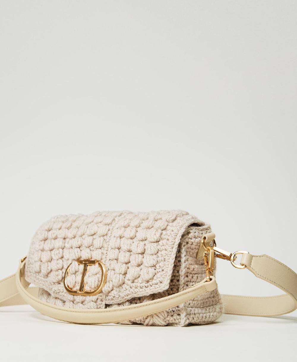 Scee by twin set Borsa a tracolla 'Amie' media in tricot Vendite Flash