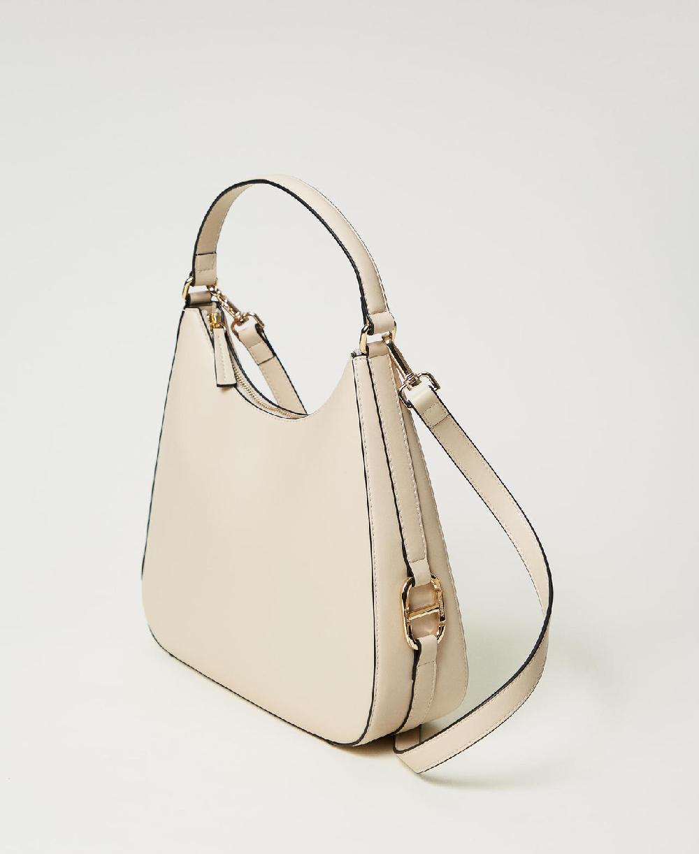 Scee by twin set Borsa hobo con fibbia Oval T Nuova