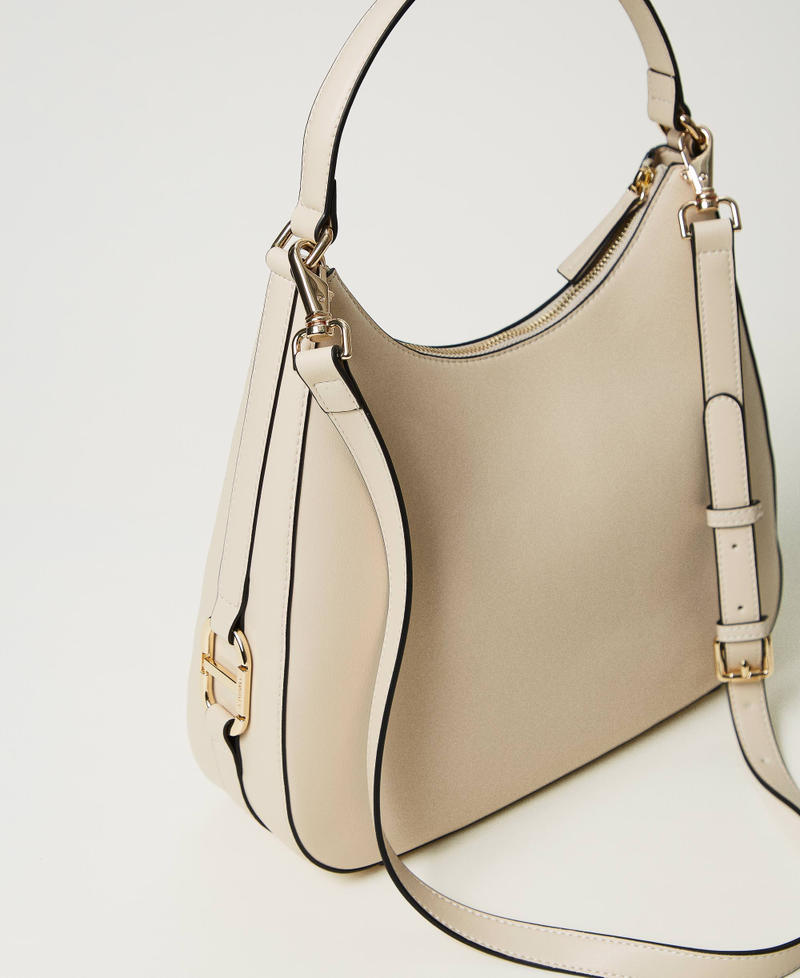 Scee by twin set Borsa hobo con fibbia Oval T Nuova