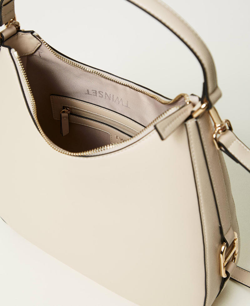 Scee by twin set Borsa hobo con fibbia Oval T Nuova