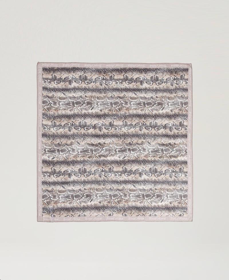Scee by twin set Kefiah in georgette con stampa snake Negozi Online