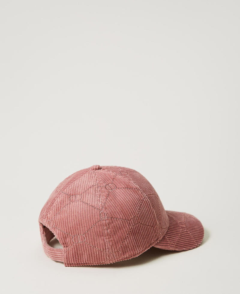 Scee by twin set Cappello da baseball in velluto con Oval T Shopping Online
